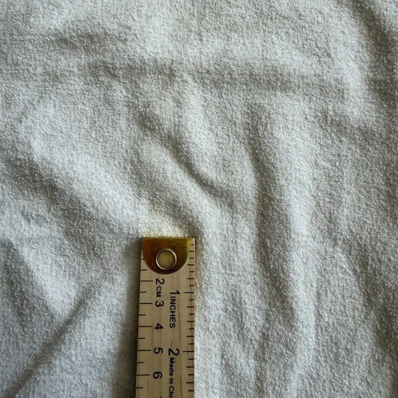 Vntg 70s Terry Cloth V-Neck Shirt Retro Athletic Stripe Tee M 38-40 USA Cotton - Picture 5 of 8